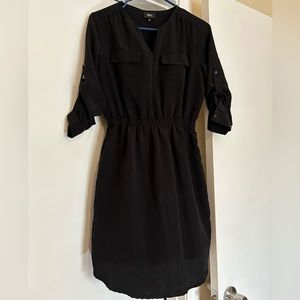Black 3/4 sleeve fall dress